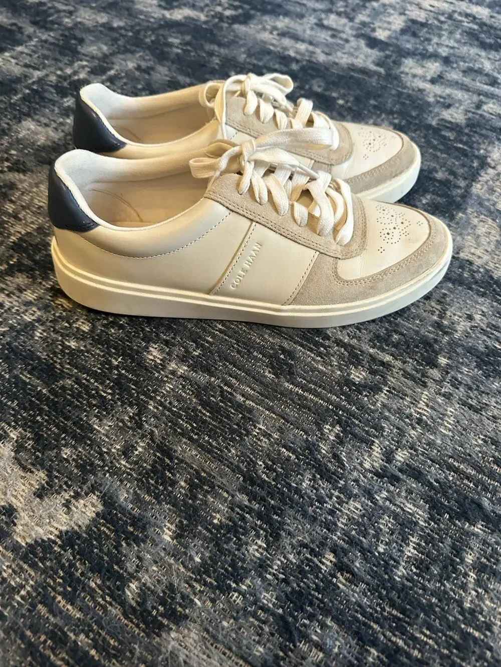 Cole Haan Women's Grand Crosscourt Della Sneakers Size 8.5B Leather & Suede